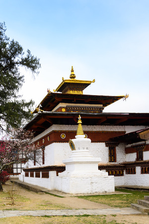 Kyichu Lhakhang, an important Himalayan Buddhist temple of Paro Valley, Bhutanの写真素材