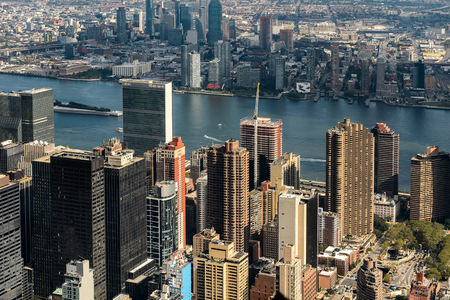 Rooftops of the buildings of Manhattan, New York, NY, United States of Americsの写真素材
