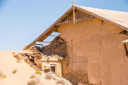 Ghost town  Kolmanskop, Namibia desertの写真素材
