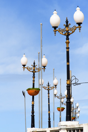 Lamp post in Constantine, the capital of Constantina Province, north-eastern Algeriaの写真素材