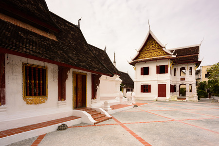 Part of the Vat sen complex , one of the Buddha complexes in Luang Prabangの写真素材