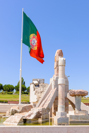 National flag of Portugalの写真素材