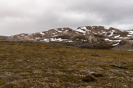 Nature of New London mining settlement, Svalbard archipelagoの写真素材