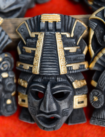 Mask, Authentic handcraft souvenirs of maya civilisation