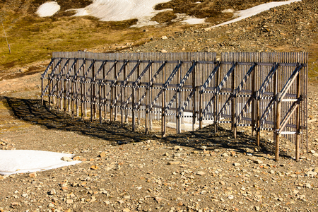 Mountains of Longyearbyen, Svalbard, Norwayの写真素材