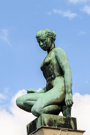 Monument in Brussels, the capital of Belgiumの写真素材