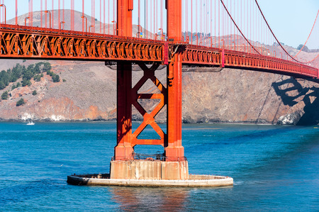 Golden Gate Bridge  between San Francisco Bay and the Pacific Ocean, San Francisco, California,...