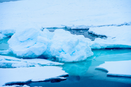 Small iceberg on the water in Arctic