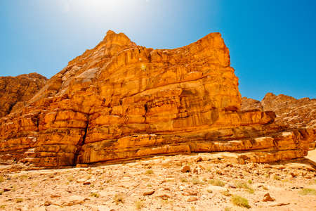 Desert of Wadi Rum, The Valley of the Moon, southern Jordan.の写真素材