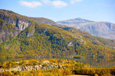 Nature of the mountains of Norwayの写真素材