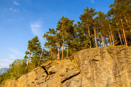 Nature of Aurlandsfjellet, a mountainous area and plateau, Sogn og Fjordane county, Norway.の写真素材