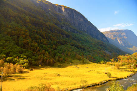 Nature of the mountains of Norwayの写真素材