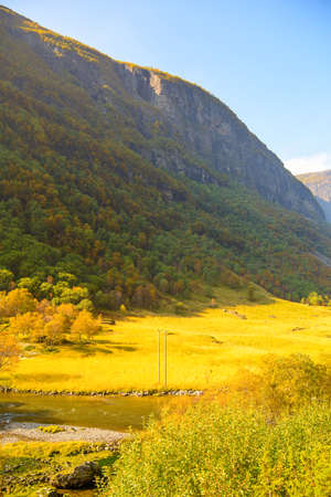 Nature of the mountains of Norwayの写真素材