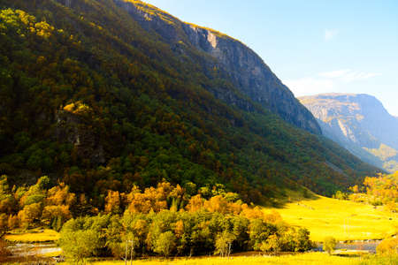 Nature of the mountains of Norwayの写真素材