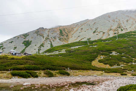 High Tatra Mountains (Vysoke Tatry) a mountain range along the border of Slovakia and Polandの写真素材