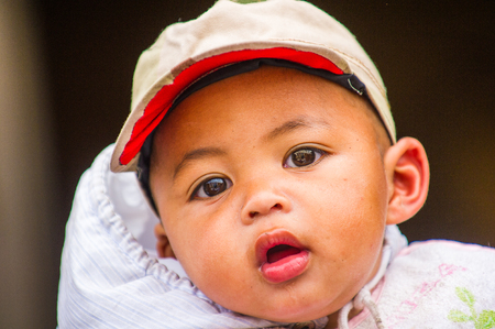 MADAGASCAR - JUNE 29, 2011: Portrait of an unidentified Madagascar boy in Madagascar, June 29, 2011....