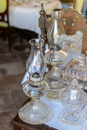 TRINIDAD, CUBA - SEP 7, 2017: Interior of the Restaurant museum in Trinidad de Cuba called Quince Catorce.のeditorial素材
