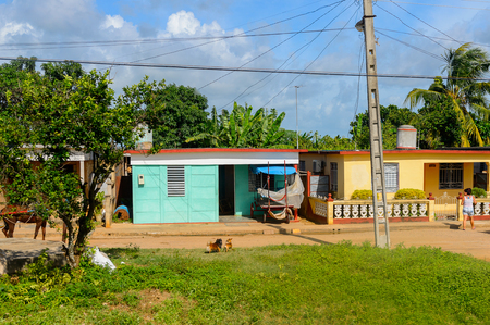 MATANZAS PROV., CUBA - SEP 7, 2017: House in Matanzas, one of the major provinces in Cuba.のeditorial素材