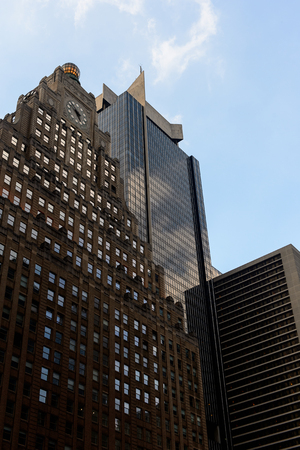 NEW YORK, USA - SEP 16, 2017: Architecture of Manhattan, New York City, United States of Americaのeditorial素材