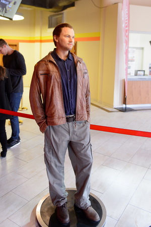 VIENNA, AUSTRIA - OCT 4, 2017: Leonardo Di Caprio, American actor, Madame Tussauds wax museum in Vienna.のeditorial素材