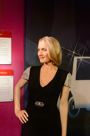 VIENNA, AUSTRIA - OCT 4, 2017: Kate Winslet, an English actress, Madame Tussauds wax museum in Vienna.のeditorial素材