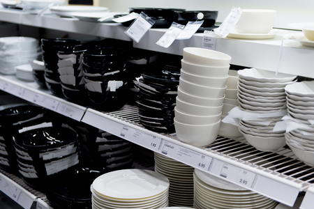 LUGANO, SWITZERLAND -NOV 4, 2017: Interior of the IKEA shop in Lugano, Switzerland. The company was found in Sweden in 1943のeditorial素材