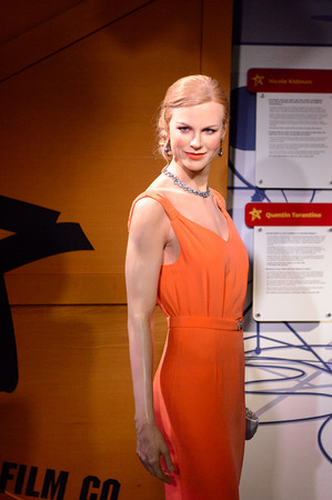 VIENNA, AUSTRIA - OCT 4, 2017: Nicole Kidman, American actress, Madame Tussauds wax museum in Vienna.のeditorial素材