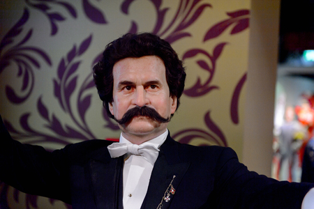 VIENNA, AUSTRIA - OCT 4, 2017: Johann Strauss , Madame Tussauds wax museum in Vienna.のeditorial素材