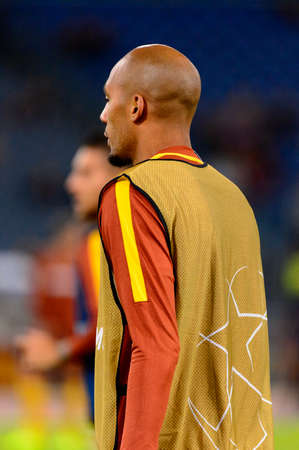 ROME - OCT 23, 2018:  Steven NâZonzi 42 close up portrait. AS Roma - CSKA Moscow. UEFA Champions league. Matchday 4. Stadio Olimpicoのeditorial素材