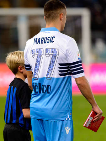 ROME - OCT 29, 2018: Adam Marusic 77. SS Lazio - FC Internazionale Milano. Serie A TIM. Stadio Olimpico.のeditorial素材