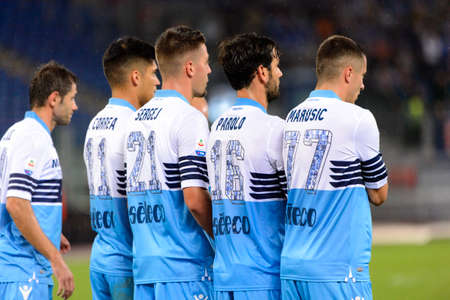 ROME - OCT 29, 2018: SS Lazio - FC Internazionale Milano. Serie A TIM. Stadio Olimpico.のeditorial素材