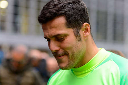 Milan - Nov 6. 2018: Julio Cesar. Friendly match Inter Forever - Barca Legends