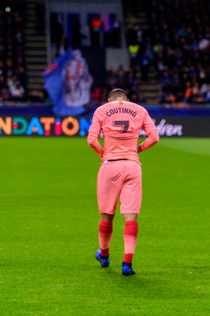 Milan - Nov 6, 2018:  Philippe Coutinho. FC Internazionale - FC Barcelona. UEFA Champions League. Matchday 4. San Siro stadium.のeditorial素材