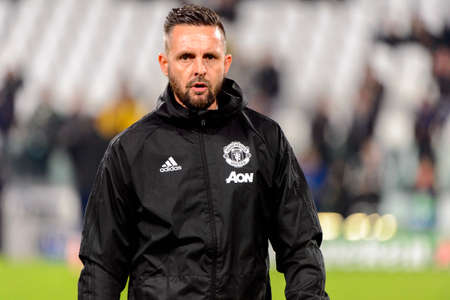 Turin - Nov 7, 2018: Coach. Juventus - Manchester United. UEFA Champions League. Matchday 4. Allianz stadium.のeditorial素材
