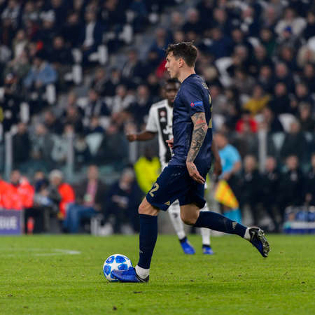 Turin - Nov 7, 2018: Ander Herrera 21. Juventus - Manchester United. UEFA Champions League. Matchday 4. Allianz stadium.のeditorial素材