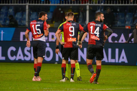 GENOVA - NOV 10, 2018:  9 Krzysztof Piatek. C.F.C Genoa - SSC Napoli. Calcio Serie A TIM. Stadium Luigi Ferraris.のeditorial素材