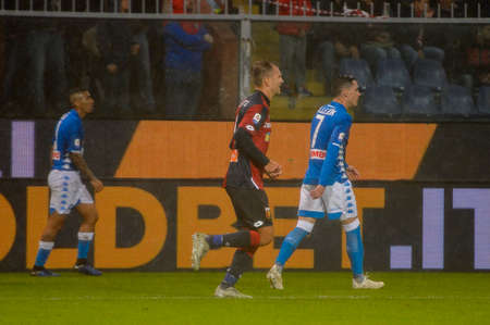 GENOVA - NOV 10, 2018: Jose Callejon 7.  C.F.C Genoa - SSC Napoli. Calcio Serie A TIM. Stadium Luigi Ferraris.のeditorial素材