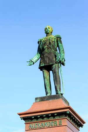 Alexander II statue in Helsinki, Finlandのeditorial素材
