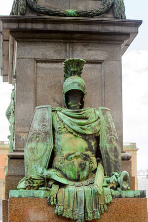 Gustav Adolfs monument in Stockholm, Swedenのeditorial素材