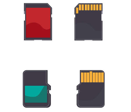 storage card, memory cardのイラスト素材