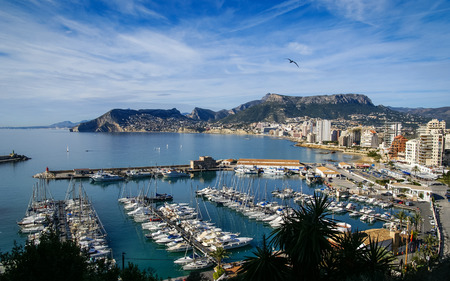 Seascape near Calp Penial difach, Valencia y Murcia, Spainの写真素材