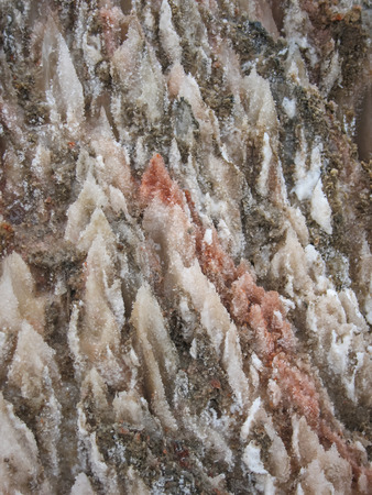 Natural salt crystals in nature, salt mountain, Cardona, Catalonia, Spain