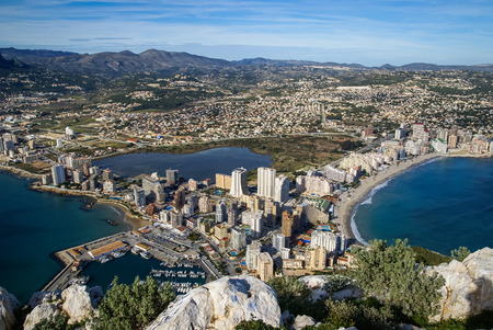 Seascape near Calp Penial difach, Valencia y Murcia, Spainの写真素材