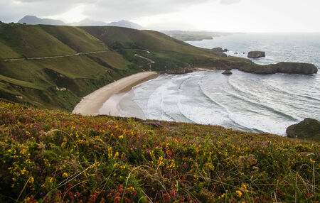 Image of scenic beach es of Torimbia and Torandaの写真素材