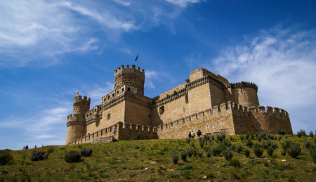 Medieval castle at Mansanares , Community of Madrid, Spainのeditorial素材