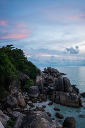 Amasing scenic Sunsets and sunrises at Cristal Bay, Samui, Thailand