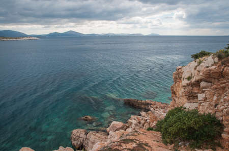 Scenic seascape in the suberbs of Athens? Greeceの写真素材