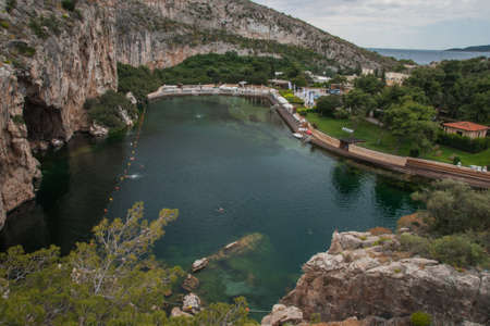 Scenic seascape in the suberbs of Athens? Greeceの写真素材