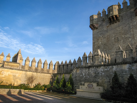 Image of medieval castle at Almodovar del Rio, Cordoba, Andalusia, Spainのeditorial素材