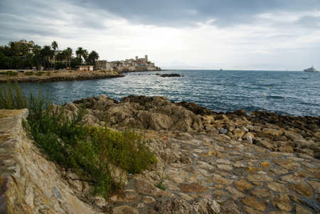 Image of a scenic seascape, Cote d'Azur, Franceの写真素材